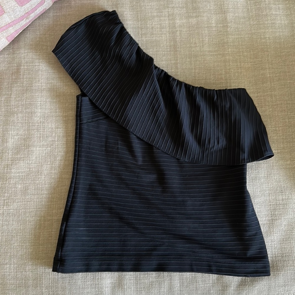 One shoulder too with ruffle